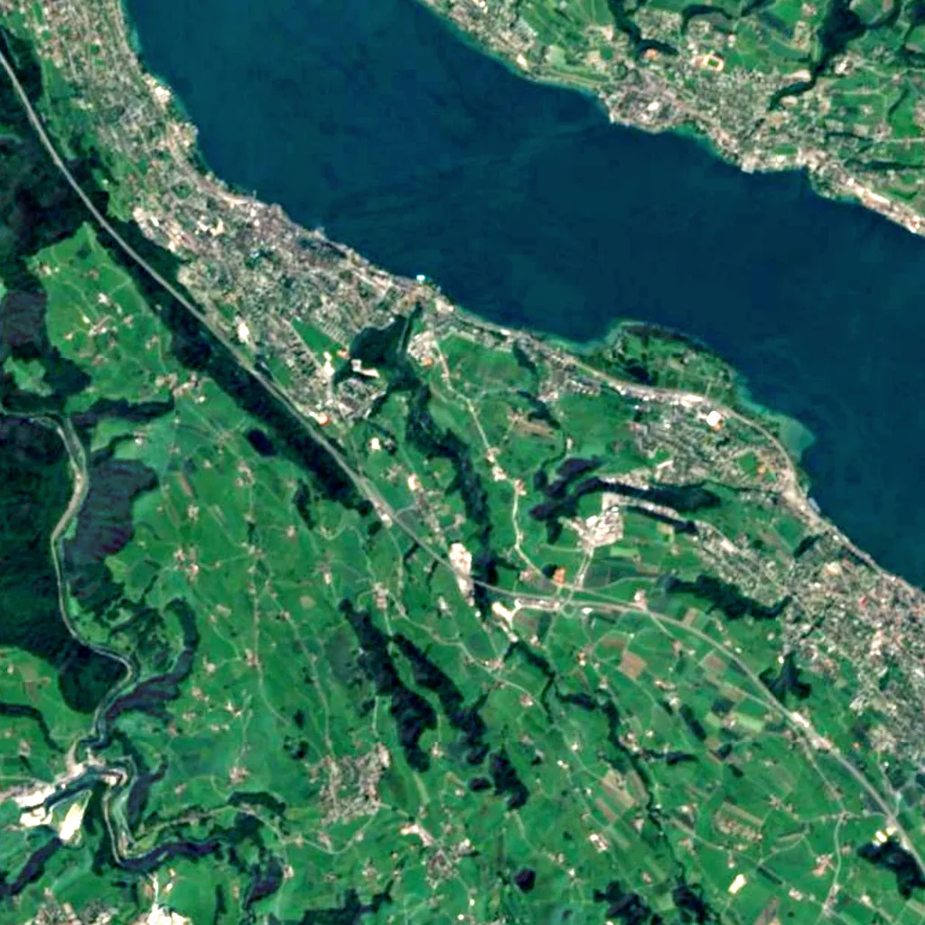 Aabach Wasserfall seen from above (Sentinel-2)
