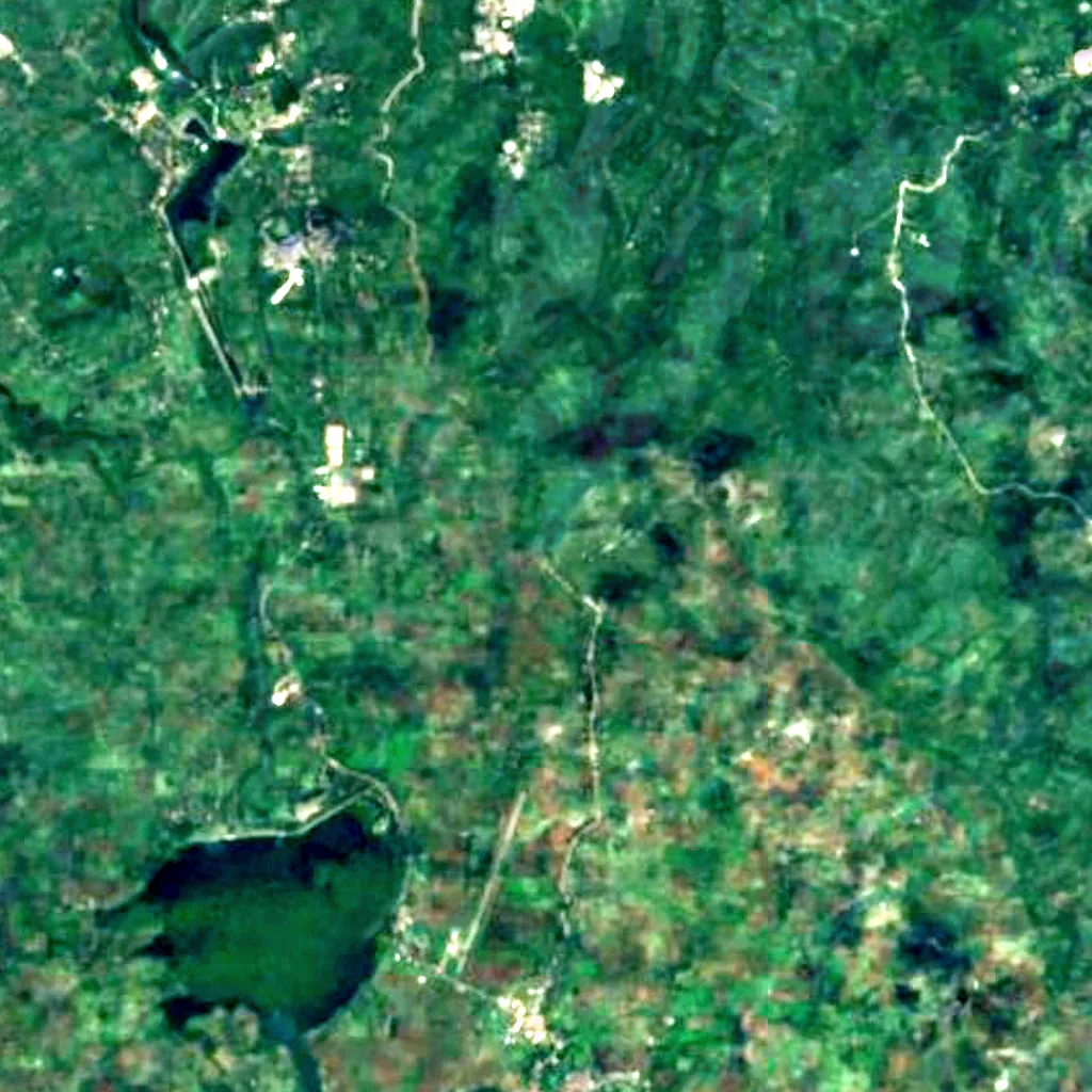 Abaga Falls seen from above (Sentinel-2)