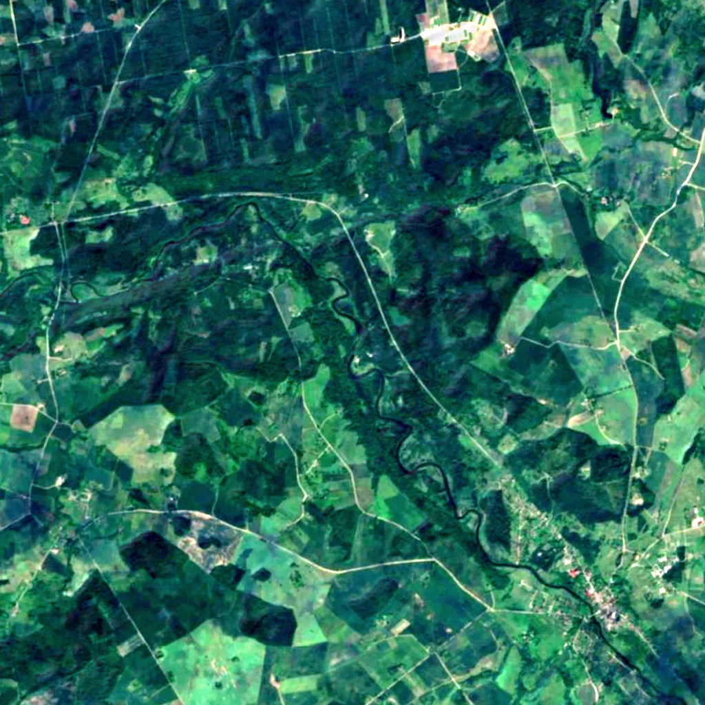 Abavas rumba seen from above (Sentinel-2)