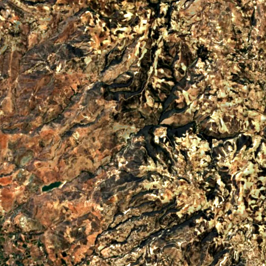 Adonis Baths seen from above (Sentinel-2)