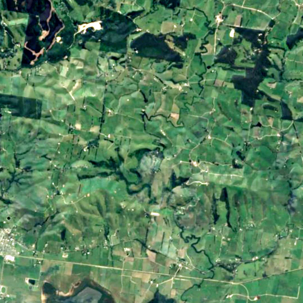 Agnes Falls seen from above (Sentinel-2)