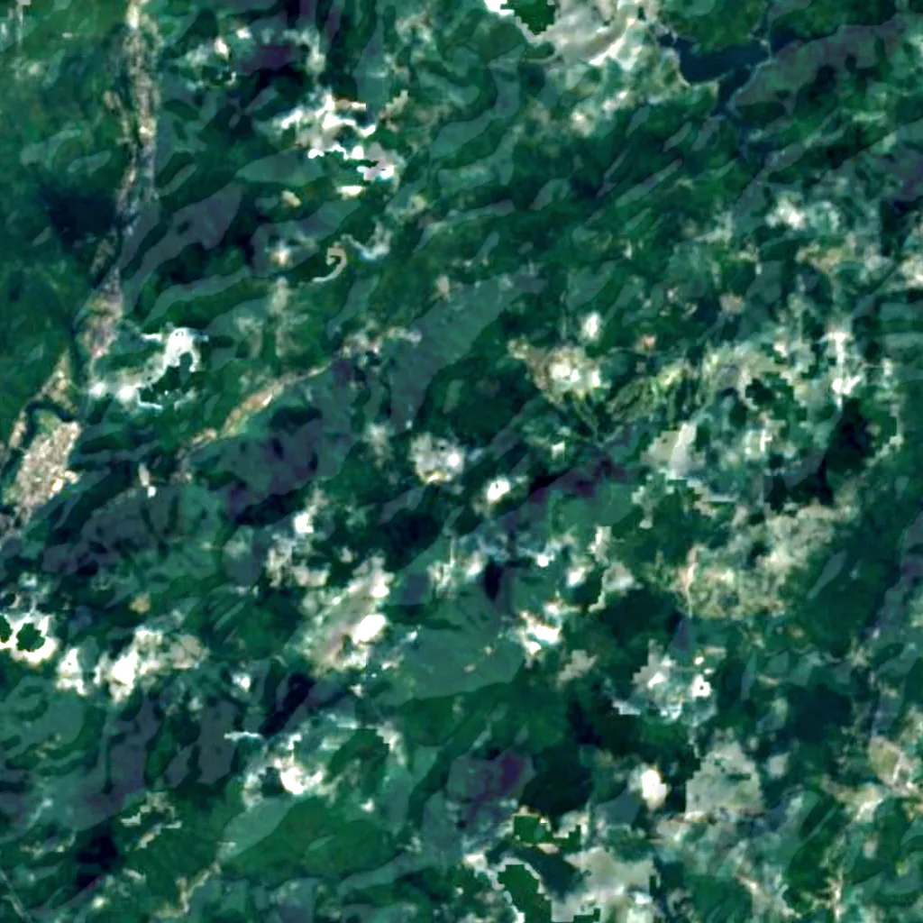 Atera Seven Falls seen from above (Sentinel-2)
