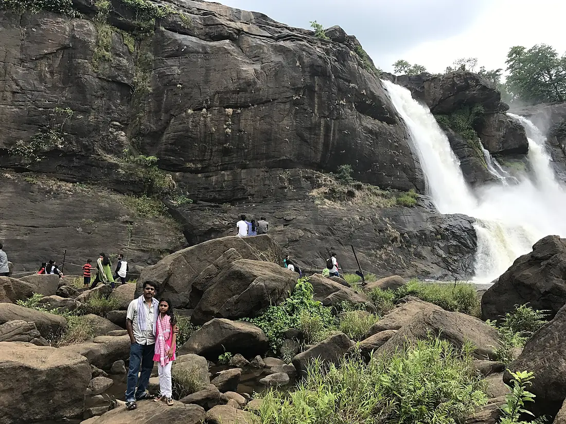 Athirapilli Waterfall view