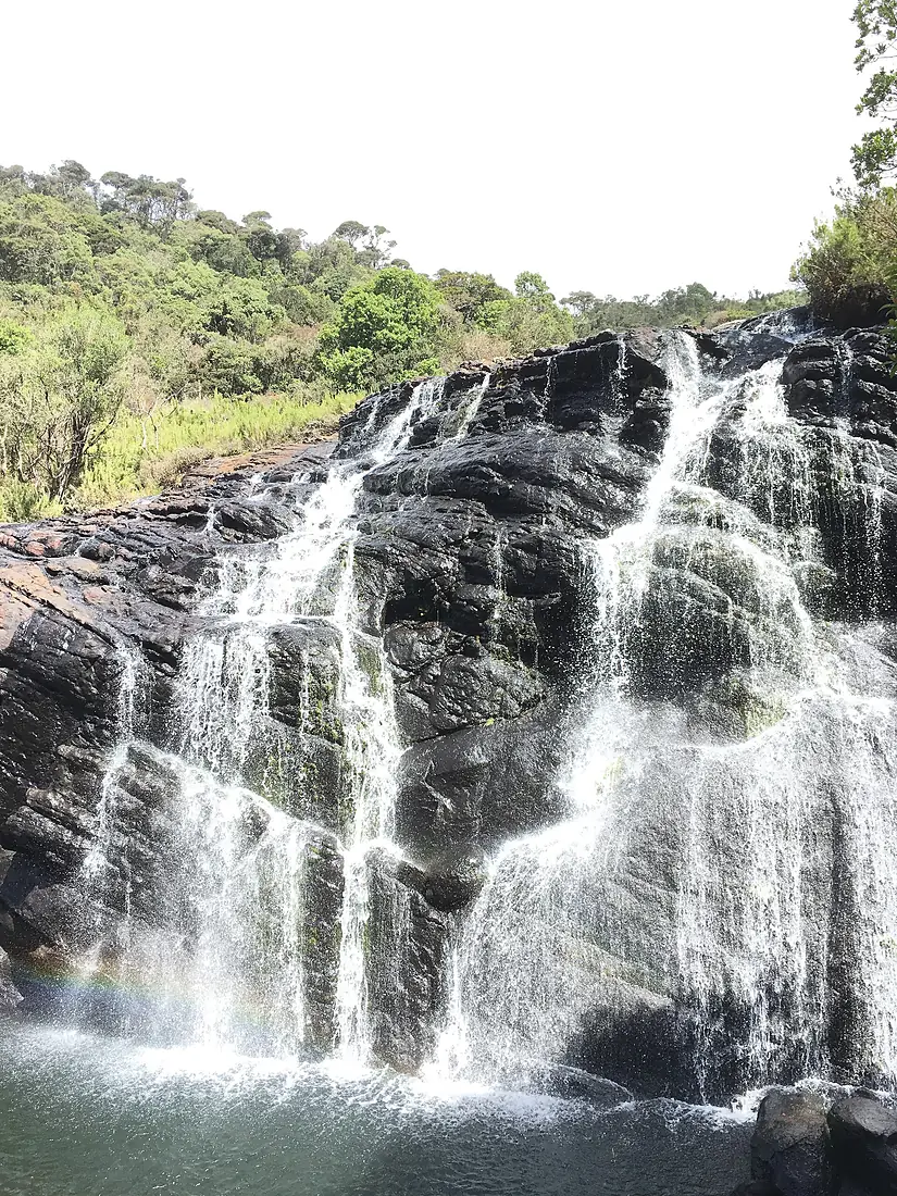 A waterfall at Horton Plains National Park