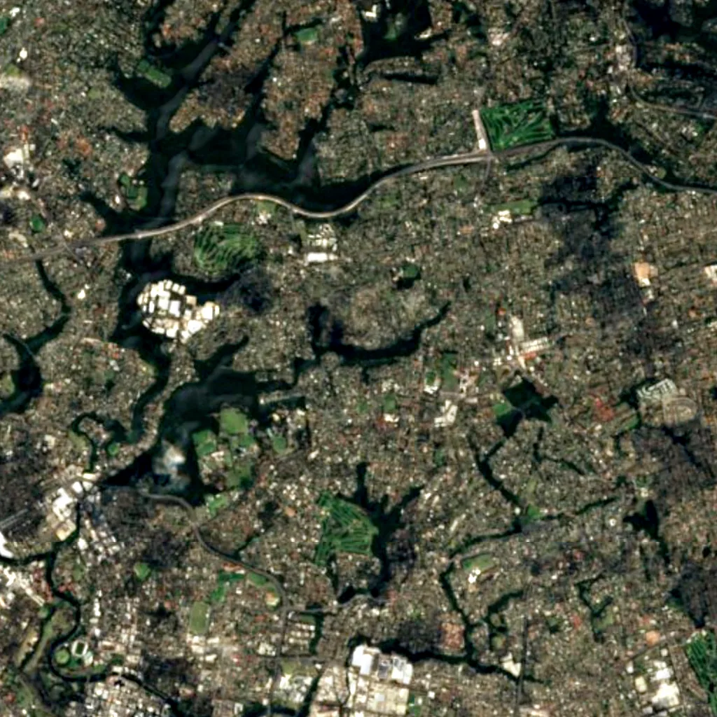 Balaka Falls seen from above (Sentinel-2)