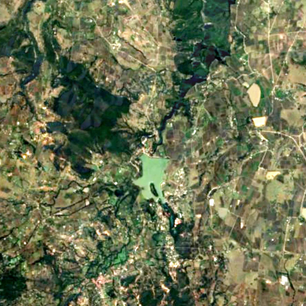 Basaltic Prisms of Santa María Regla seen from above (Sentinel-2)
