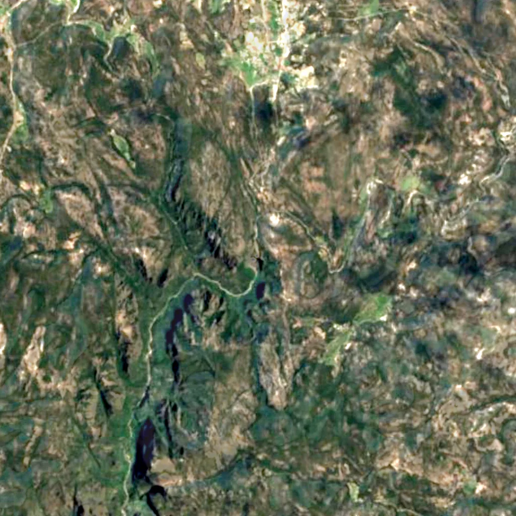 Basaseachic Falls seen from above (Sentinel-2)
