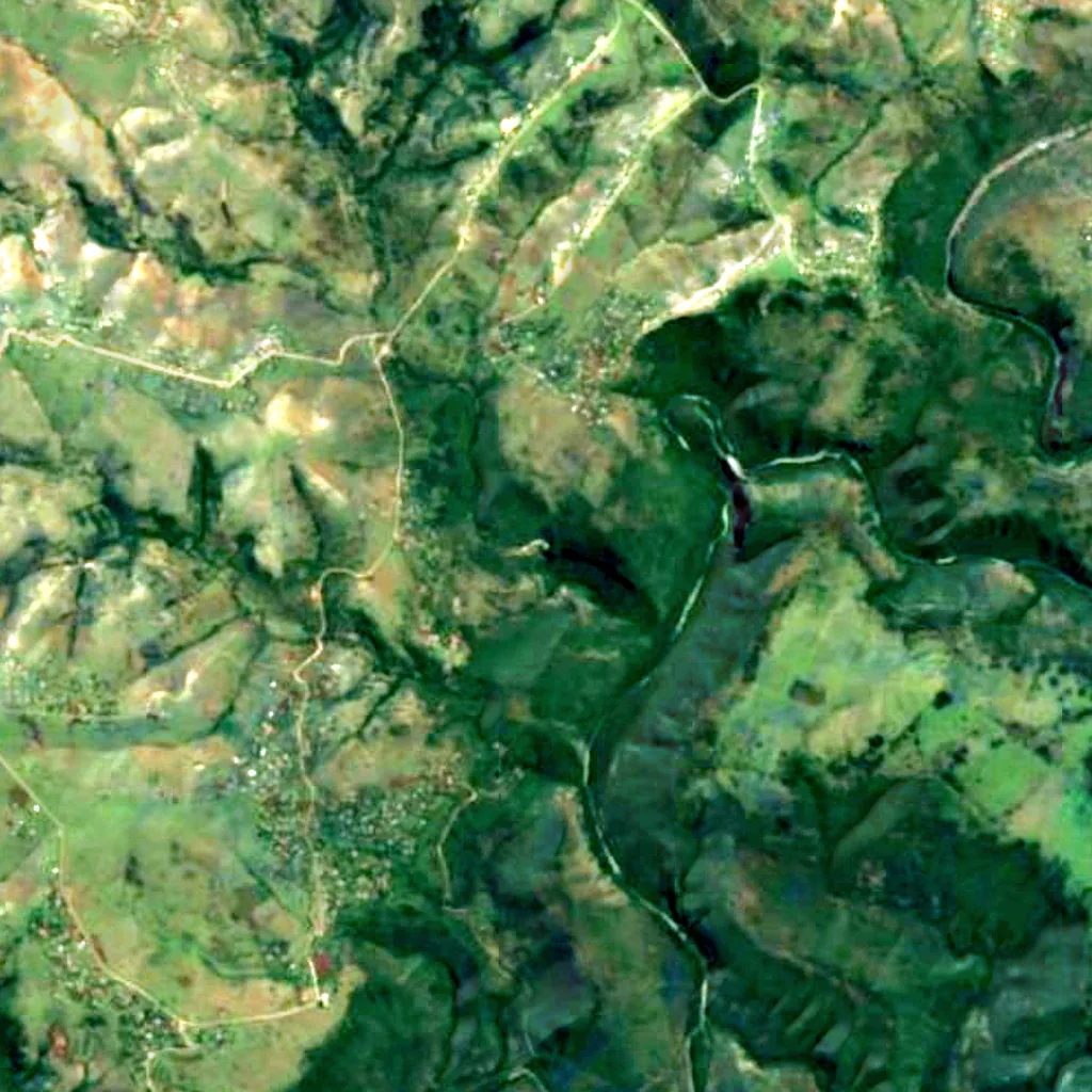 Bawa Falls seen from above (Sentinel-2)