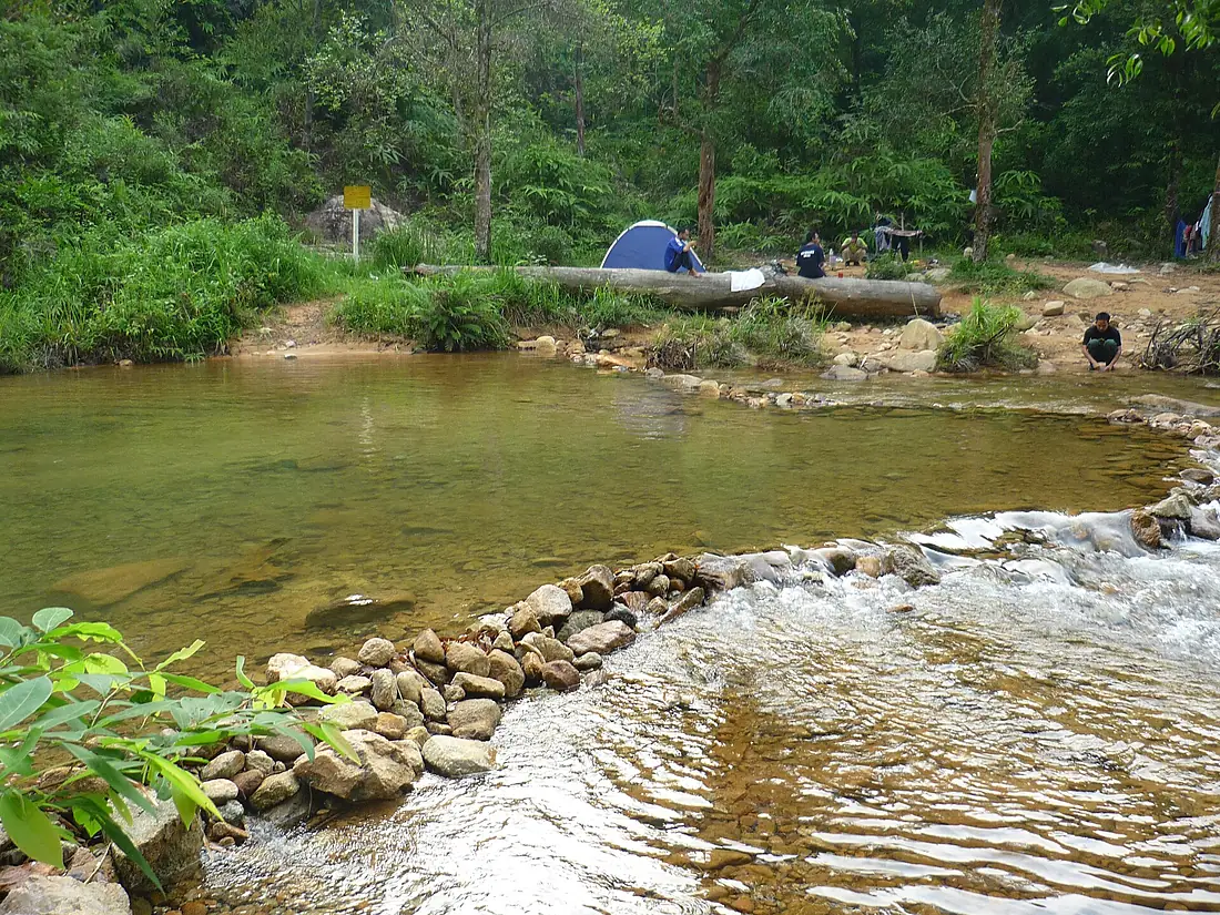 Pool at Berkelah Falls