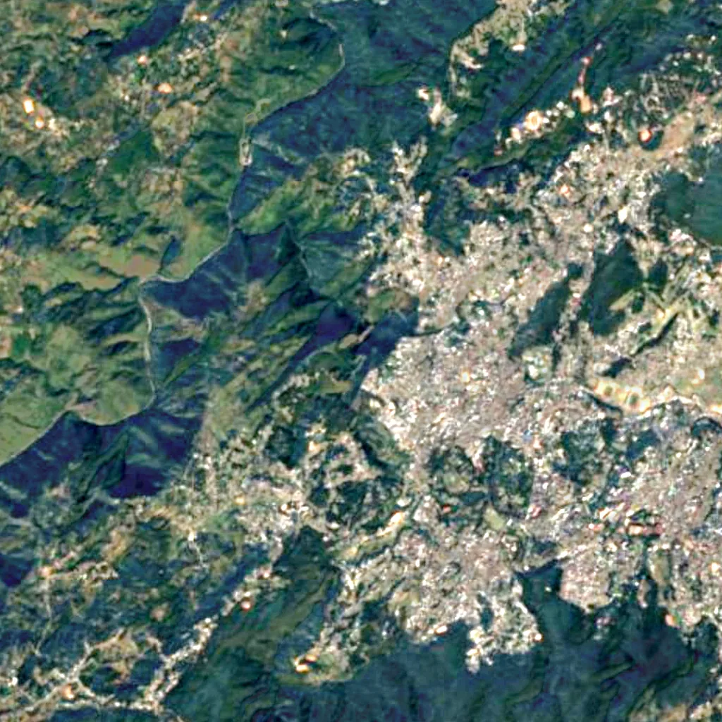 Bishop Falls seen from above (Sentinel-2)