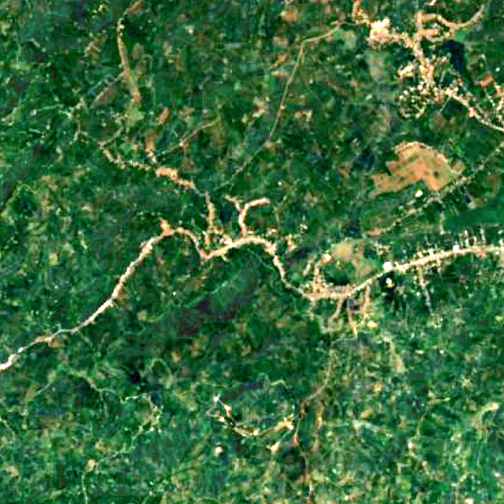 Bobla Waterfall seen from above (Sentinel-2)