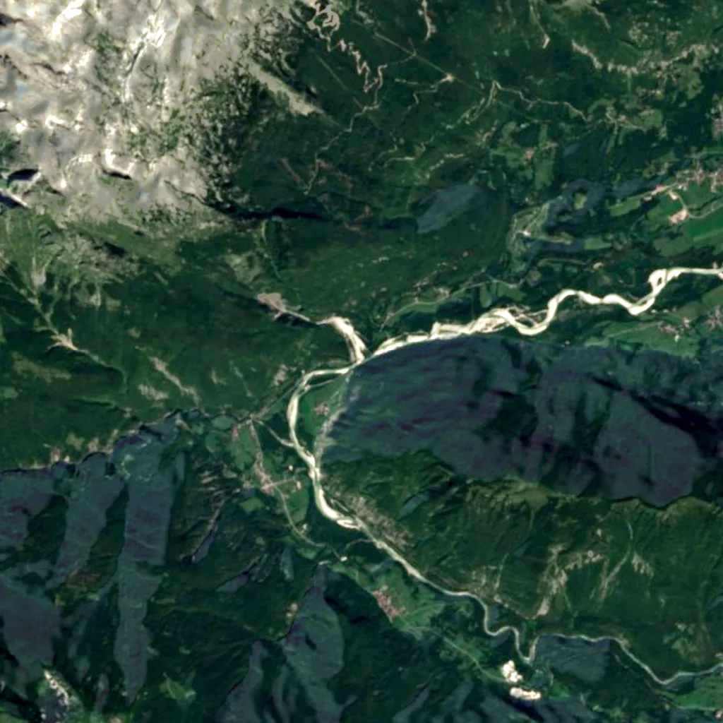 Boka seen from above (Sentinel-2)