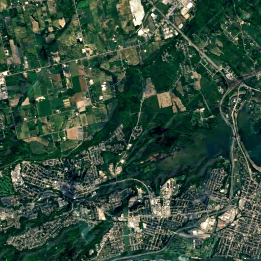 Borer's Falls seen from above (Sentinel-2)