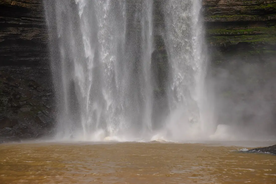 Base of boti waterfalls