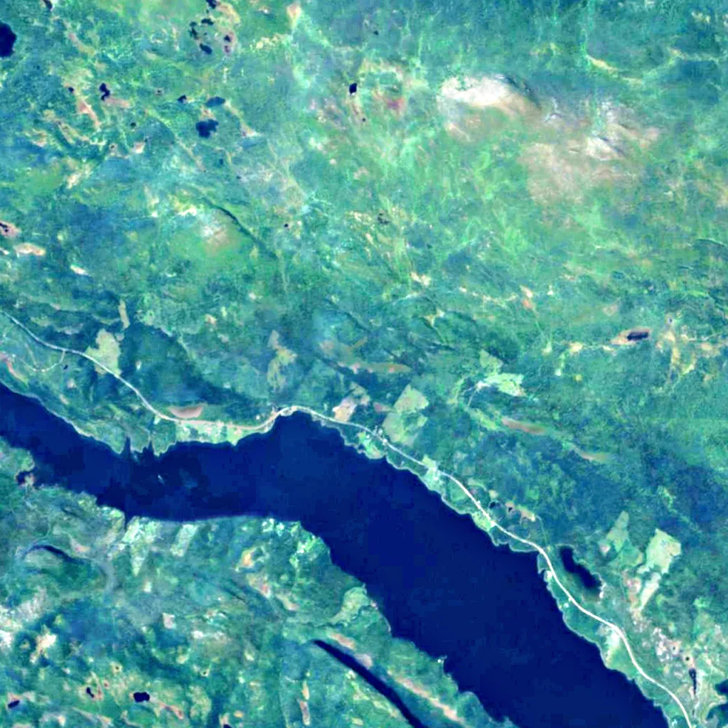 Brudslöjan seen from above (Sentinel-2)