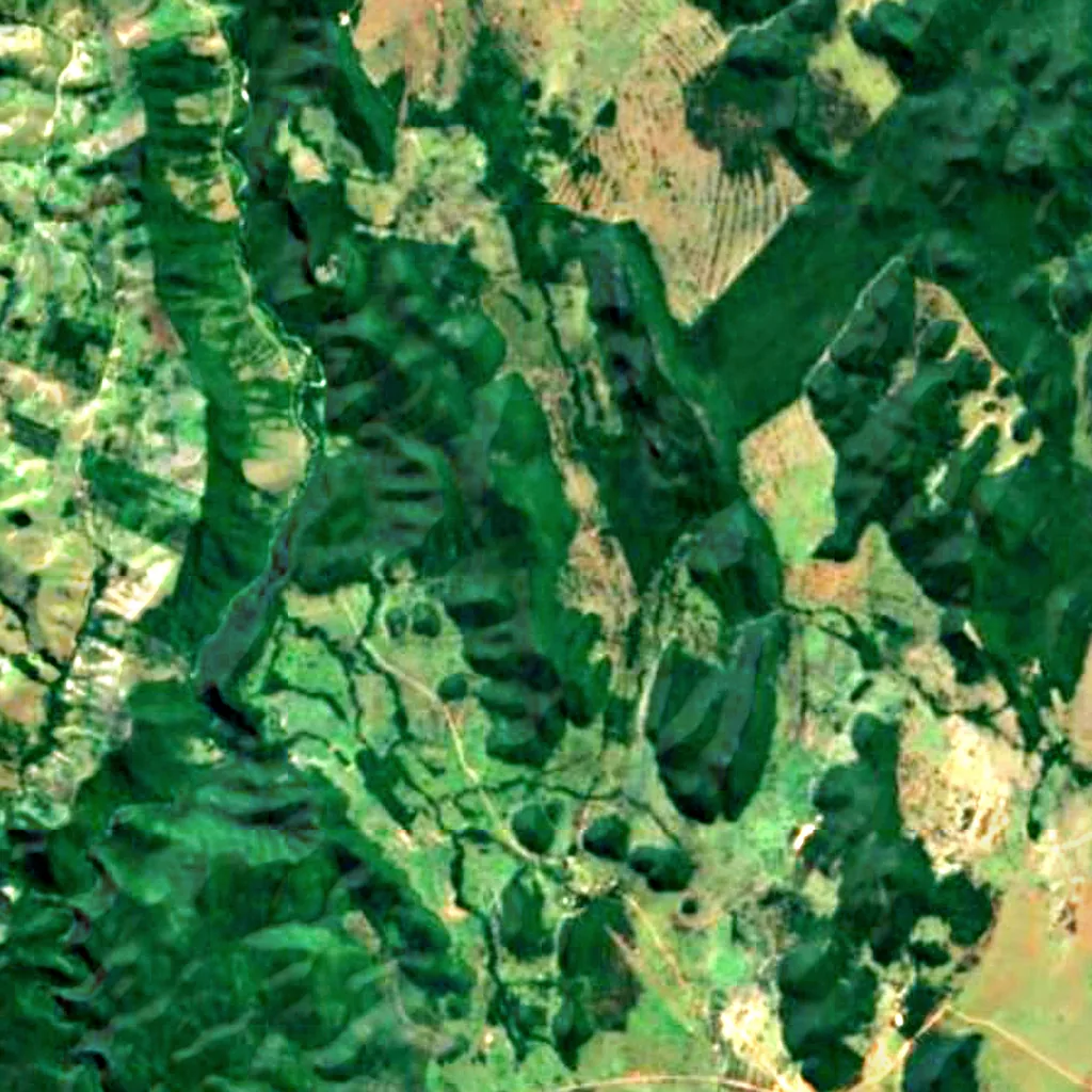 Cachoeira Boca da Onça seen from above (Sentinel-2)