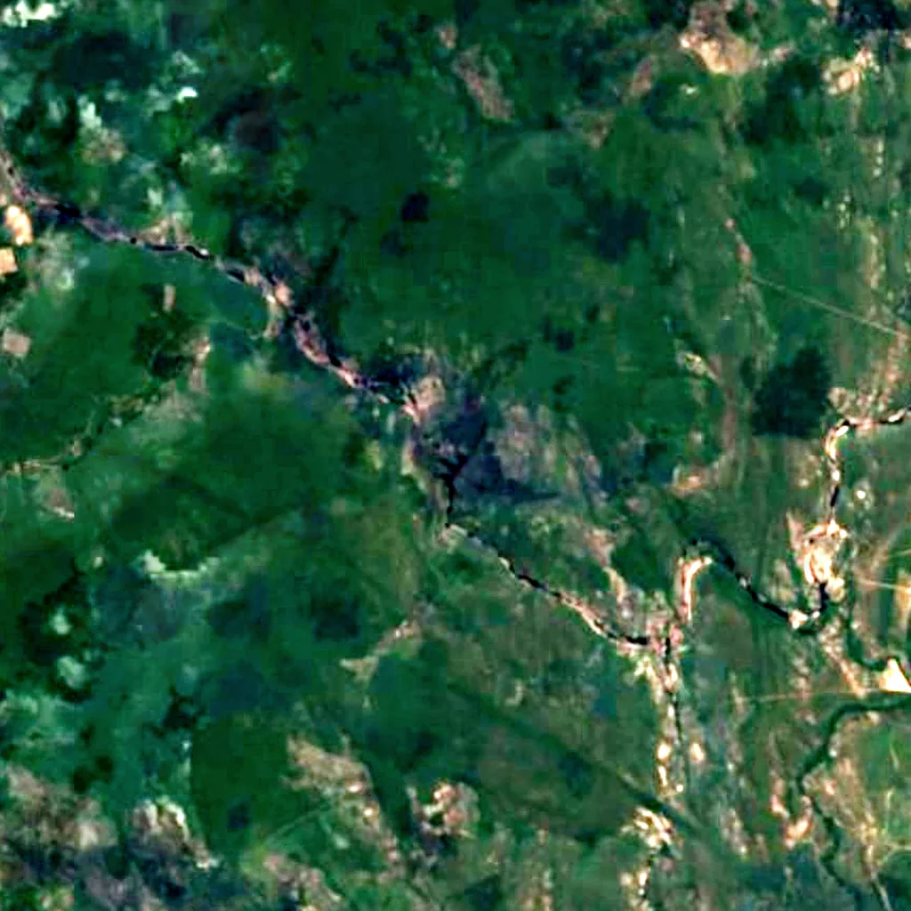 Cachoeira do Buracão seen from above (Sentinel-2)