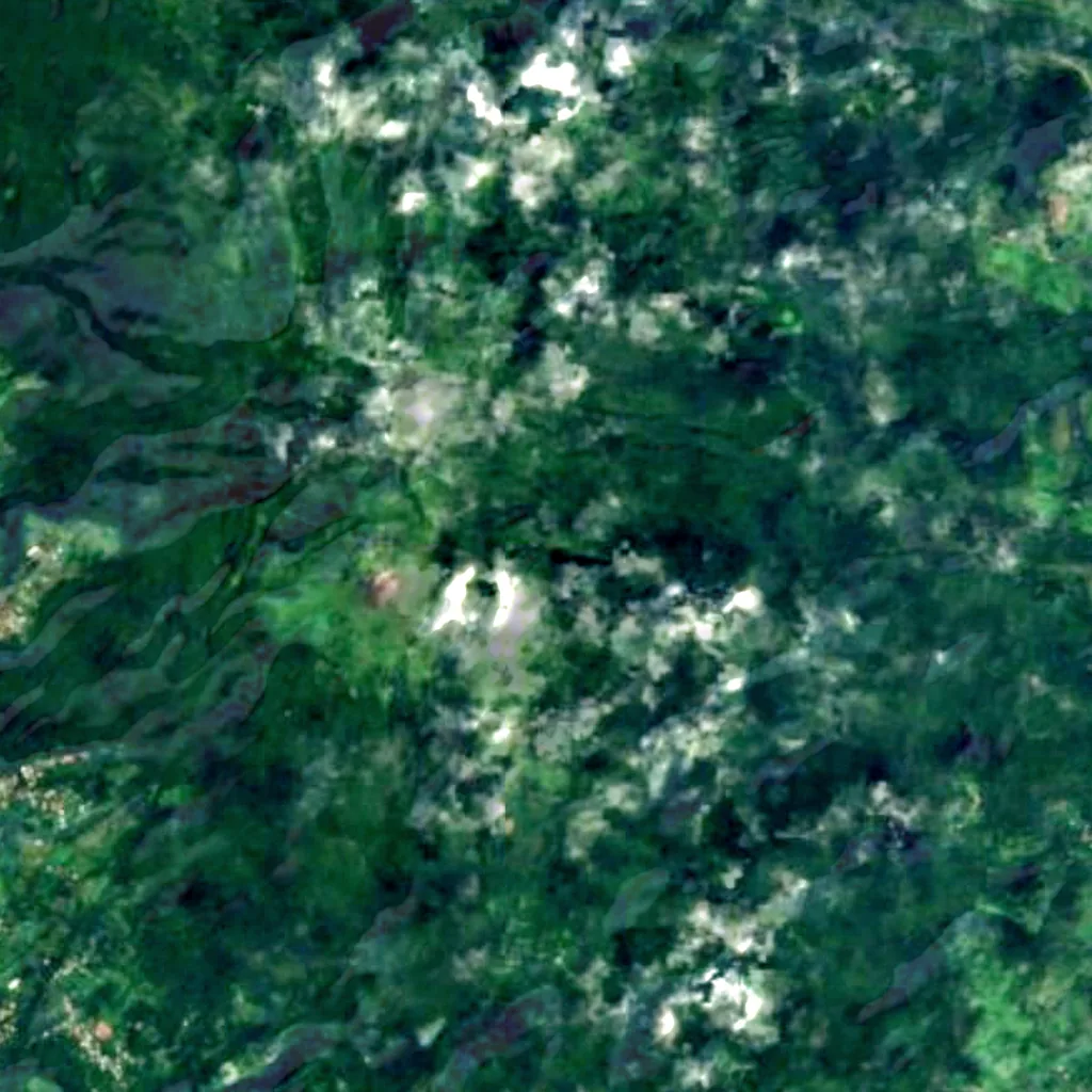 Carbet Falls seen from above (Sentinel-2)