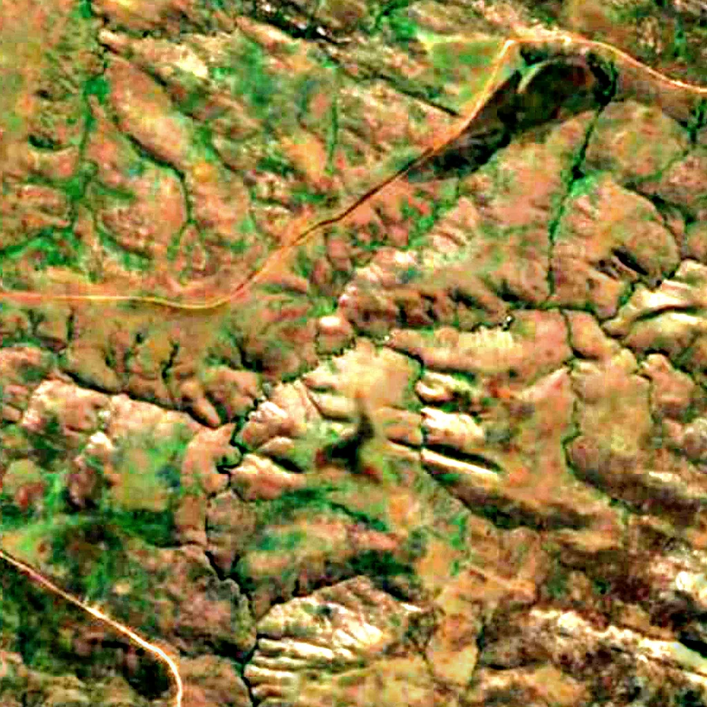 Casca d'Anta seen from above (Sentinel-2)