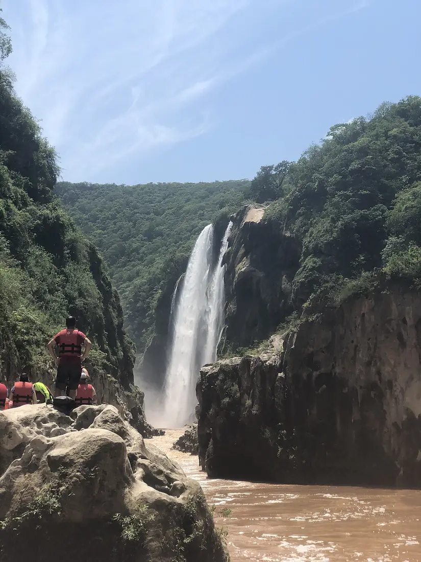Cascada de Tamul ubicada en San Luis Potosí