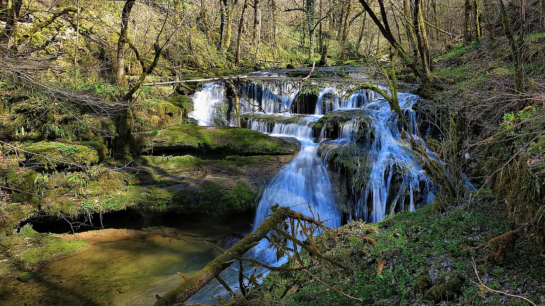 Chaux-les-passavant, cascade amont de l'Audeux