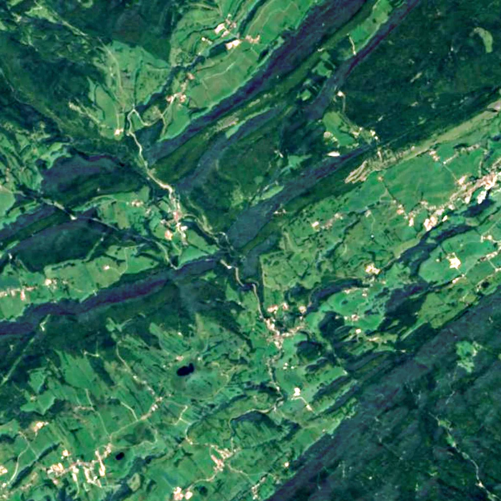Cascade du Bief de la Ruine seen from above (Sentinel-2)