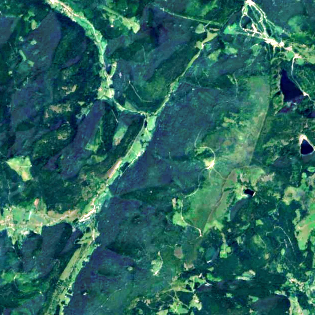 Cascade du Rudlin seen from above (Sentinel-2)