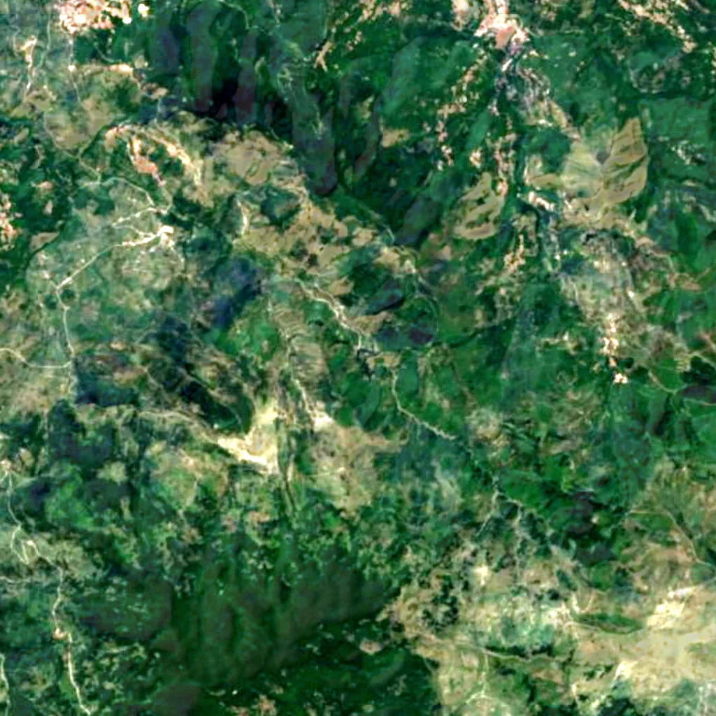 Cascata del Catafurco seen from above (Sentinel-2)