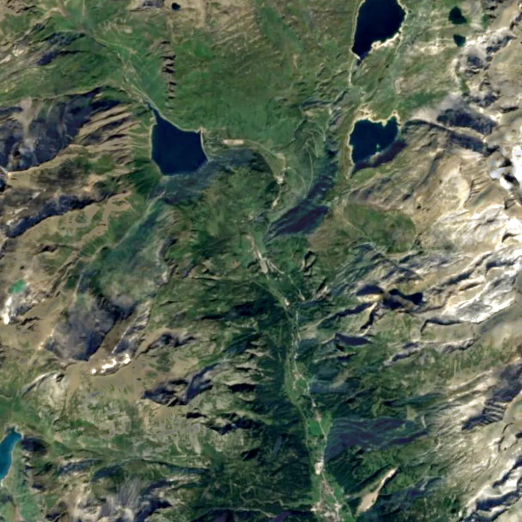 Cascata del Toce seen from above (Sentinel-2)
