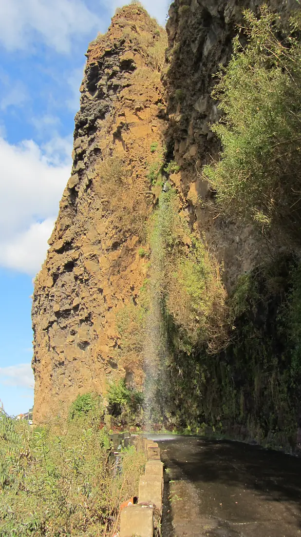 Waterfall over road, Madeira - Jan 2012 - 01