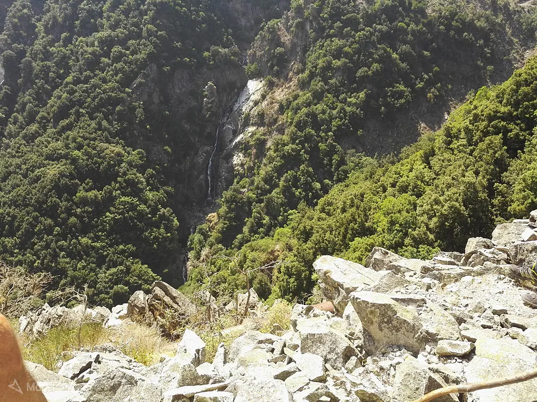 Cascata del marmarico vista dall'alto agosto 2016