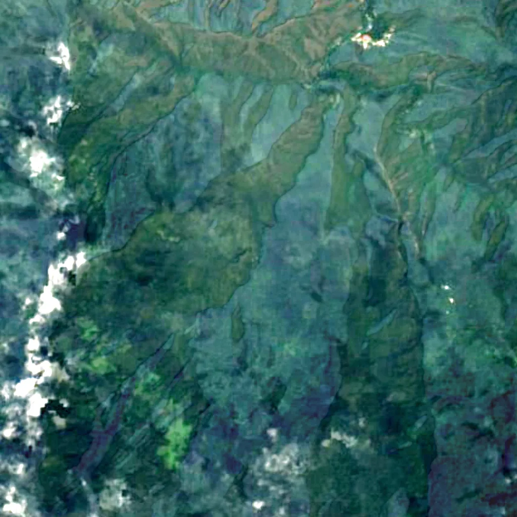 Chorrerón de Chuao seen from above (Sentinel-2)