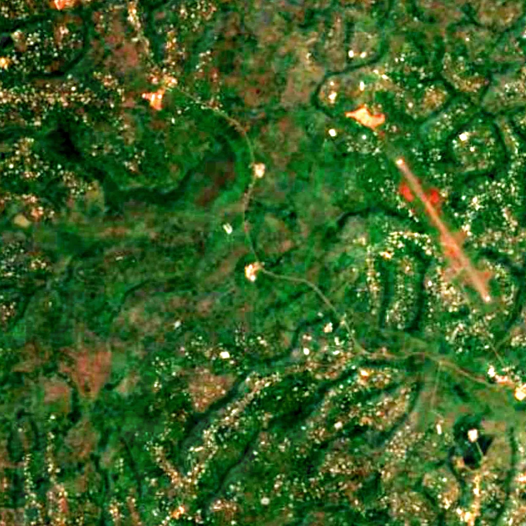 Chutes de la Métché seen from above (Sentinel-2)