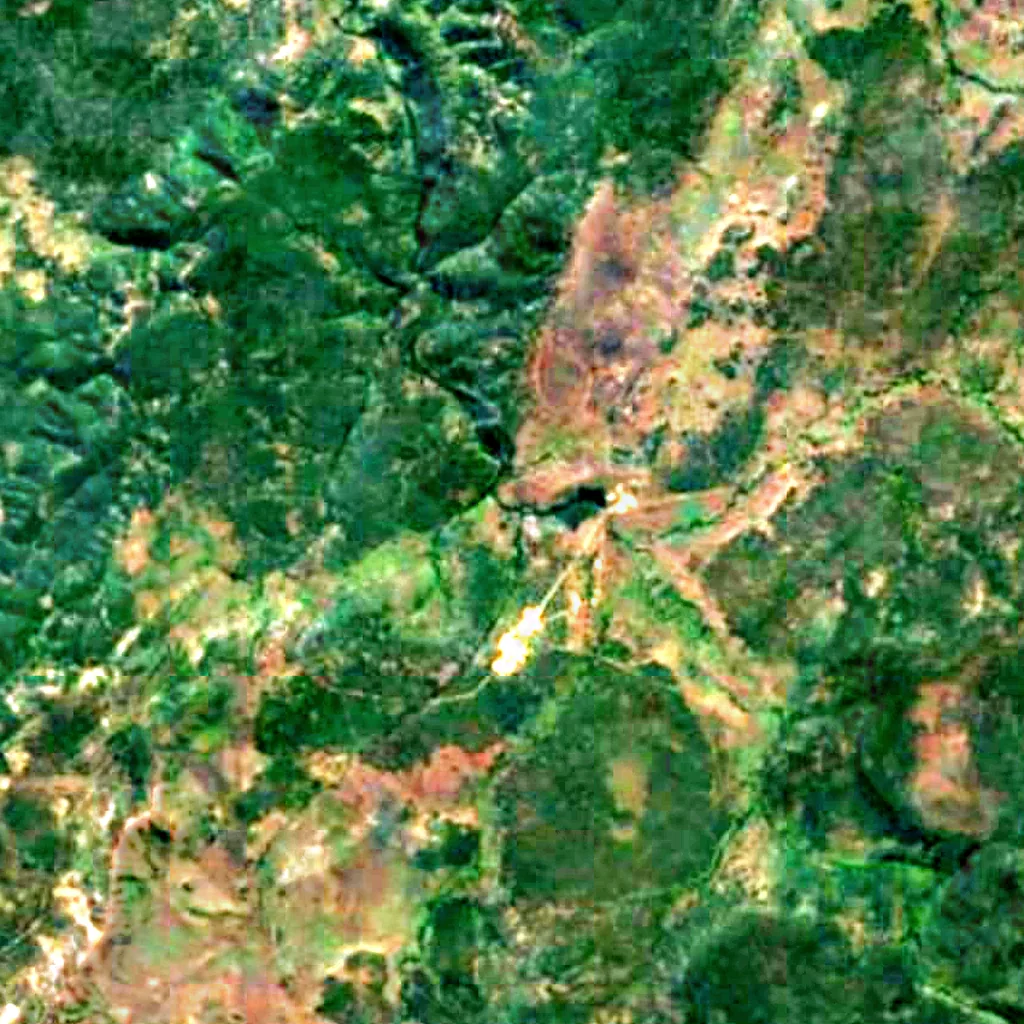 Chutes Kayo seen from above (Sentinel-2)