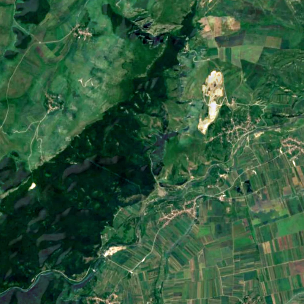 Ciucaş Fall seen from above (Sentinel-2)