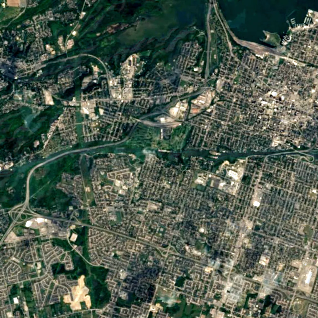 Cliffview Falls seen from above (Sentinel-2)