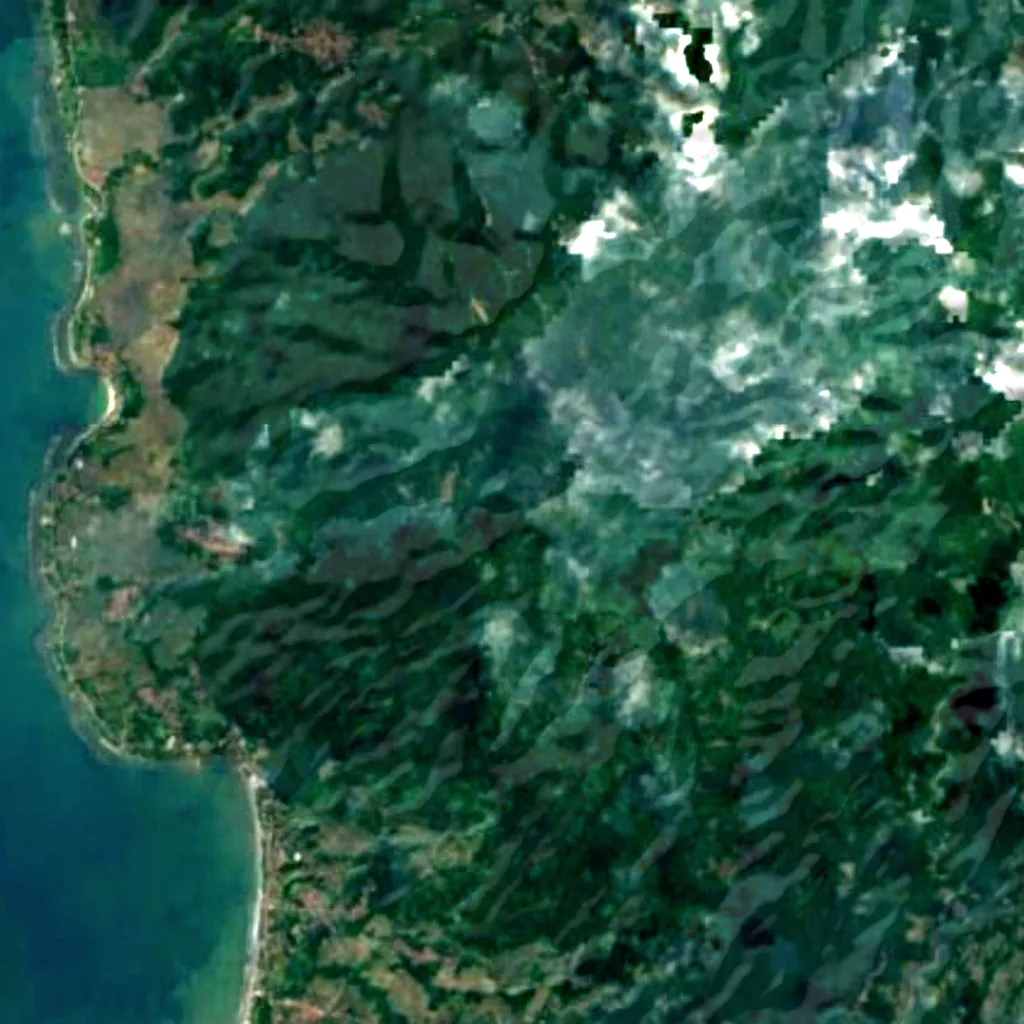 Curug Gendang seen from above (Sentinel-2)