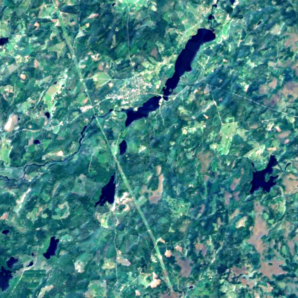 Danska fall seen from above (Sentinel-2)