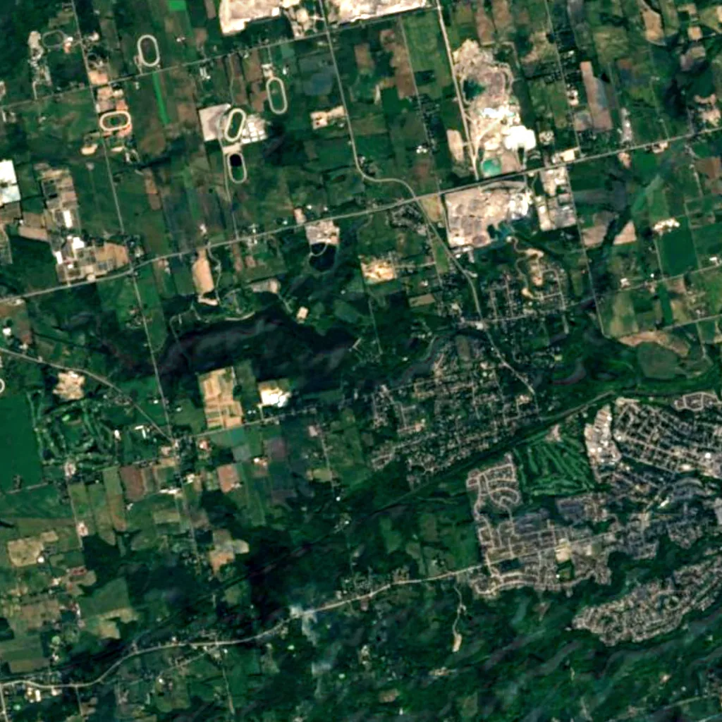 Darnley Cascade seen from above (Sentinel-2)