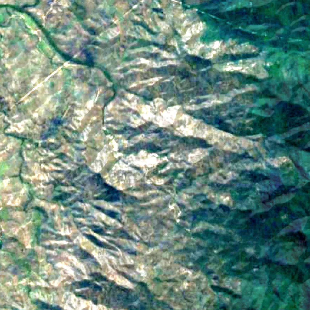 Davies Creek Falls seen from above (Sentinel-2)