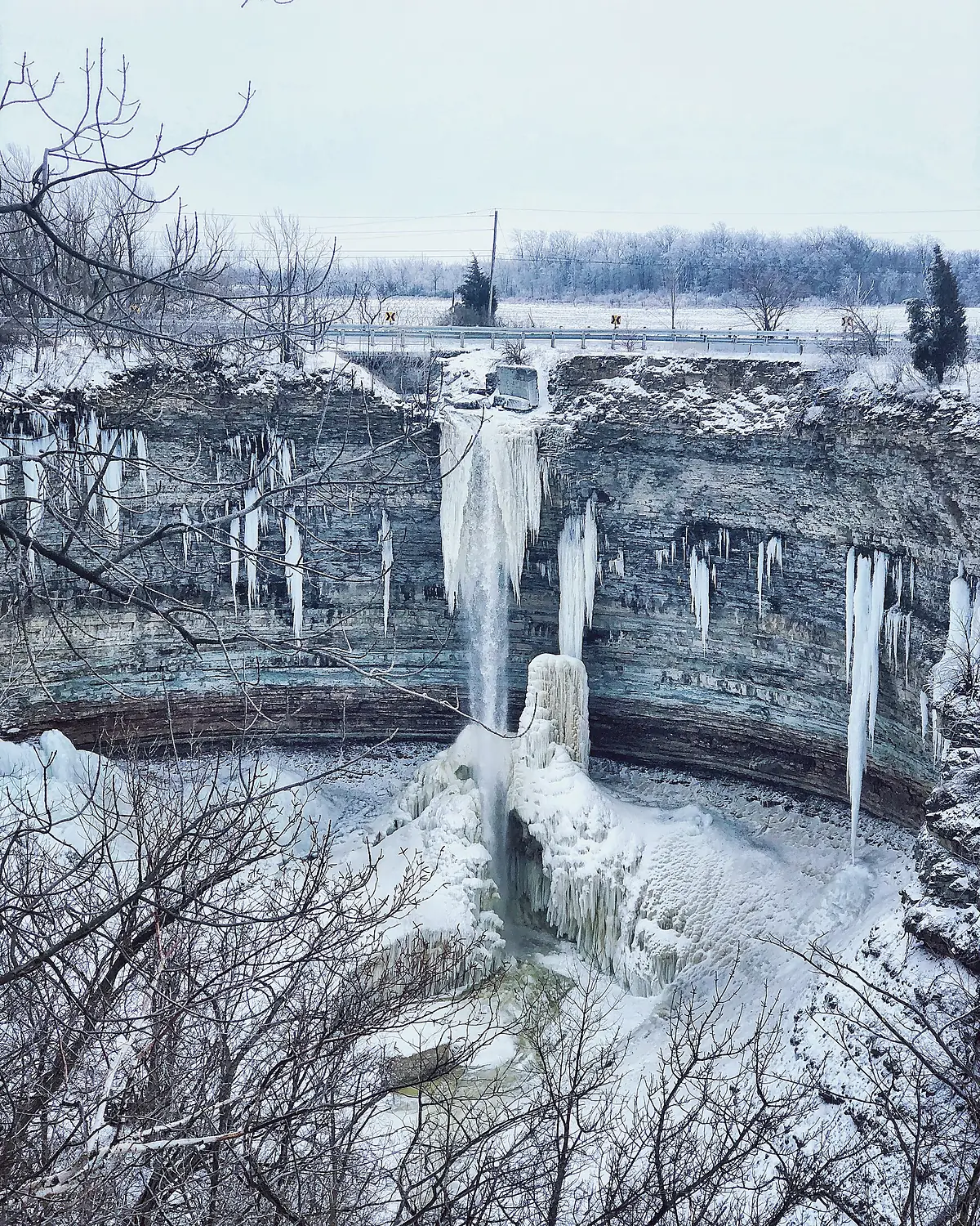 Winter waterfalls