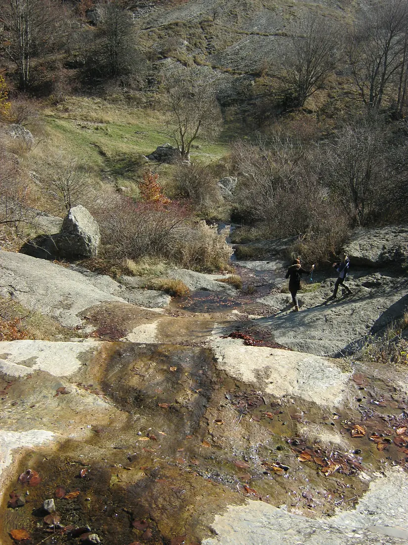 Крым, Водопад Джурла, вид вниз по течению Джурлы, ноябрь Dhzurla waterfall