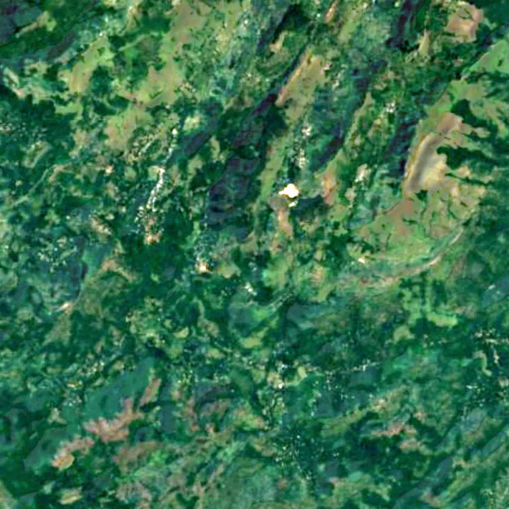 Diyaluma Falls seen from above (Sentinel-2)