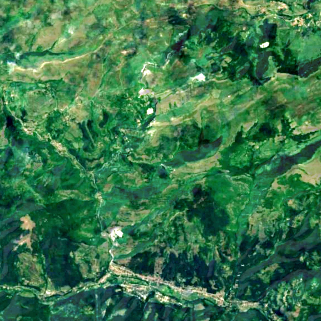 Dobravishka skaklya seen from above (Sentinel-2)