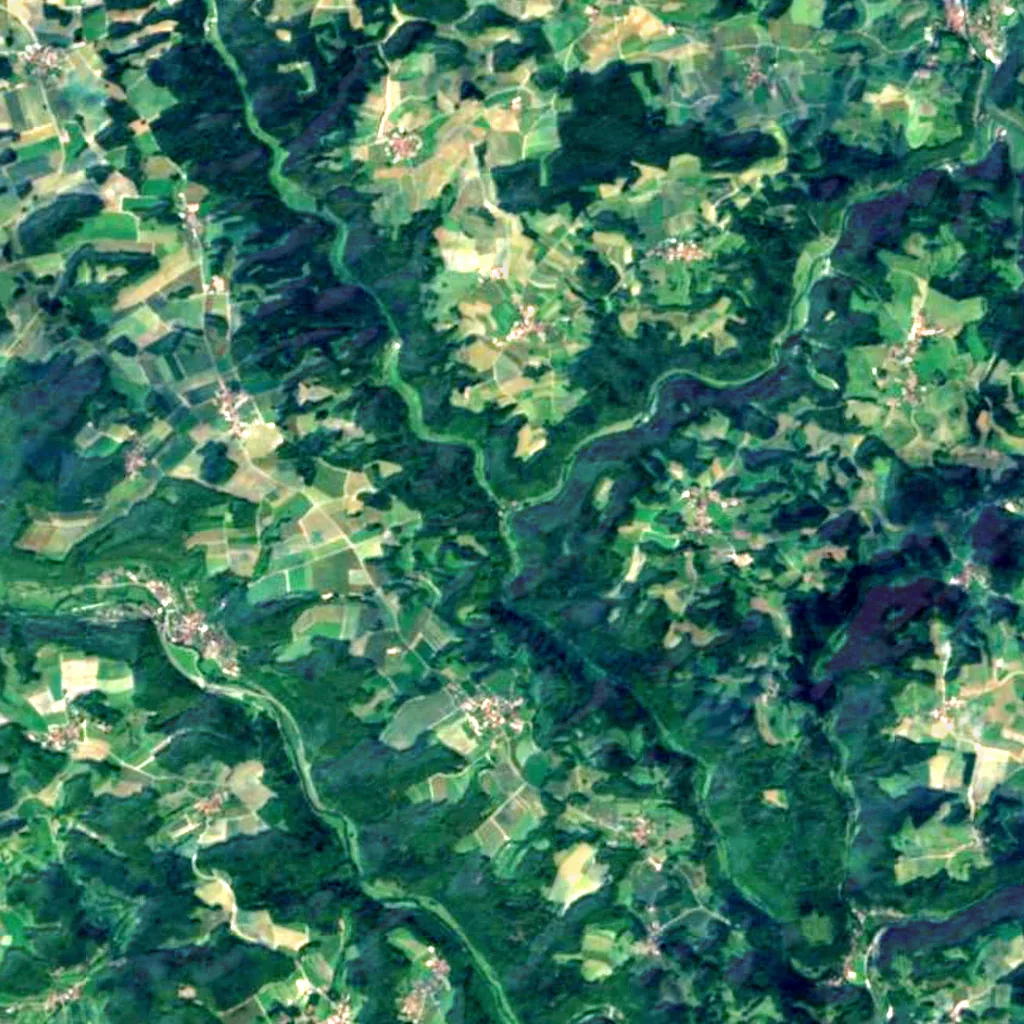 Dooser Wasserfall seen from above (Sentinel-2)