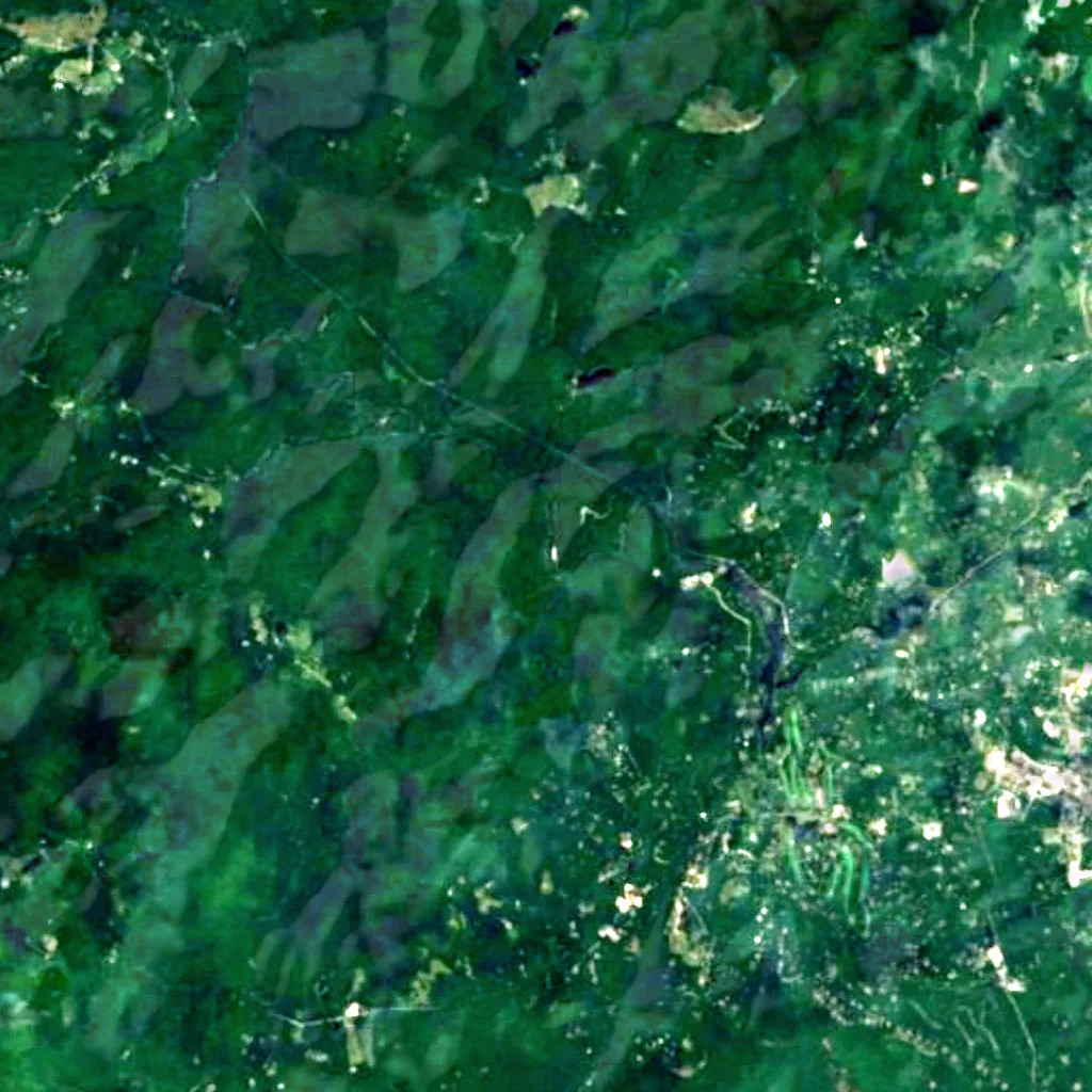 Dry Falls seen from above (Sentinel-2)