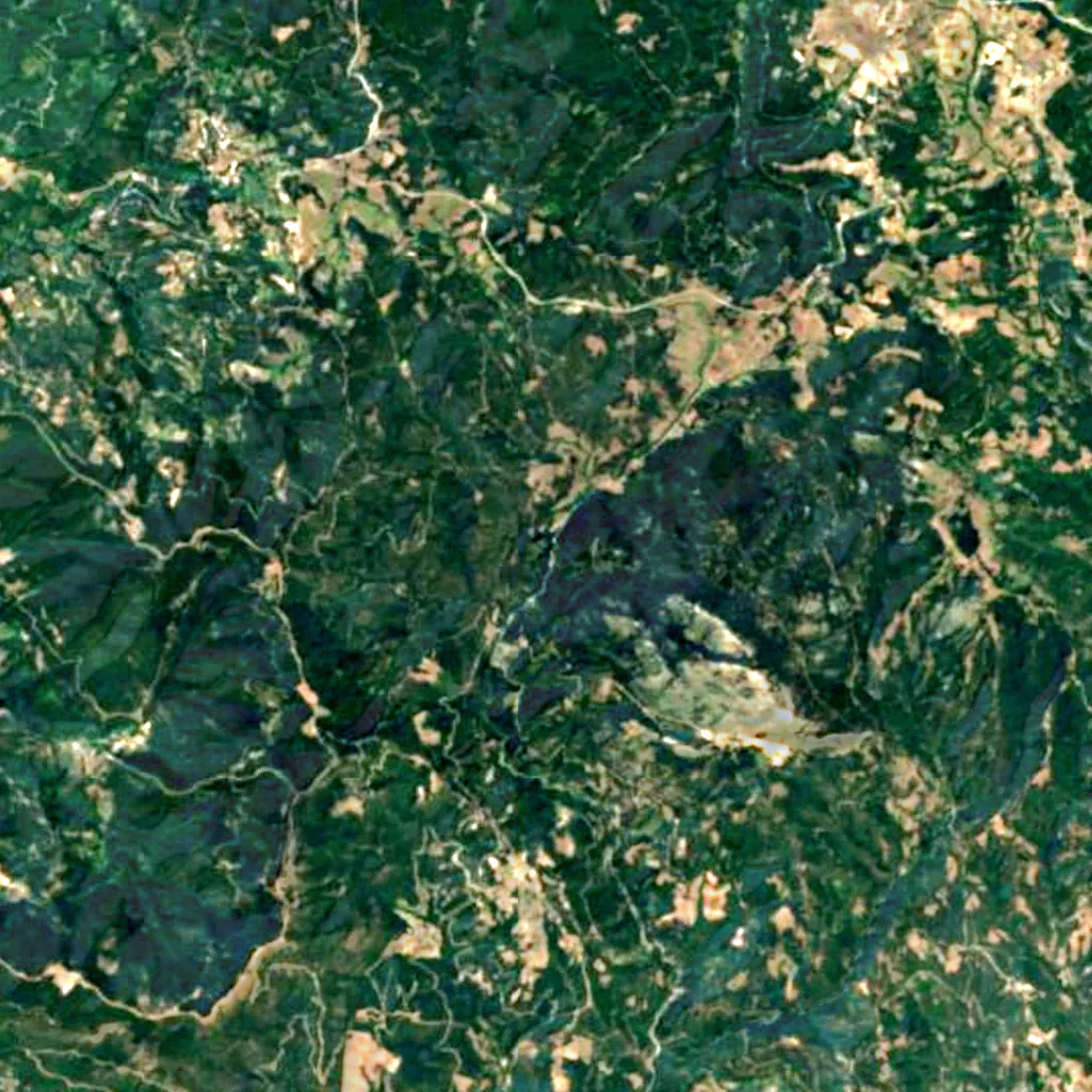 Drymona waterfalls seen from above (Sentinel-2)