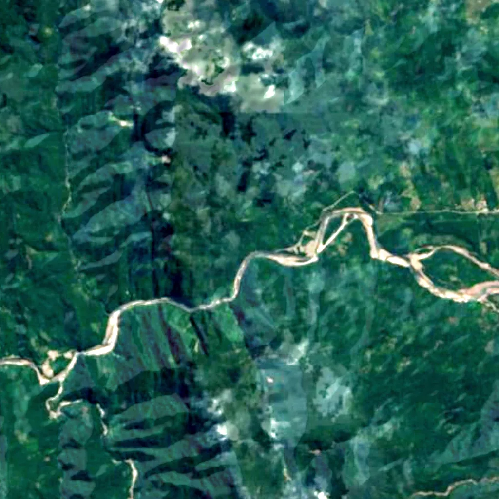 Ducha del Diablo seen from above (Sentinel-2)