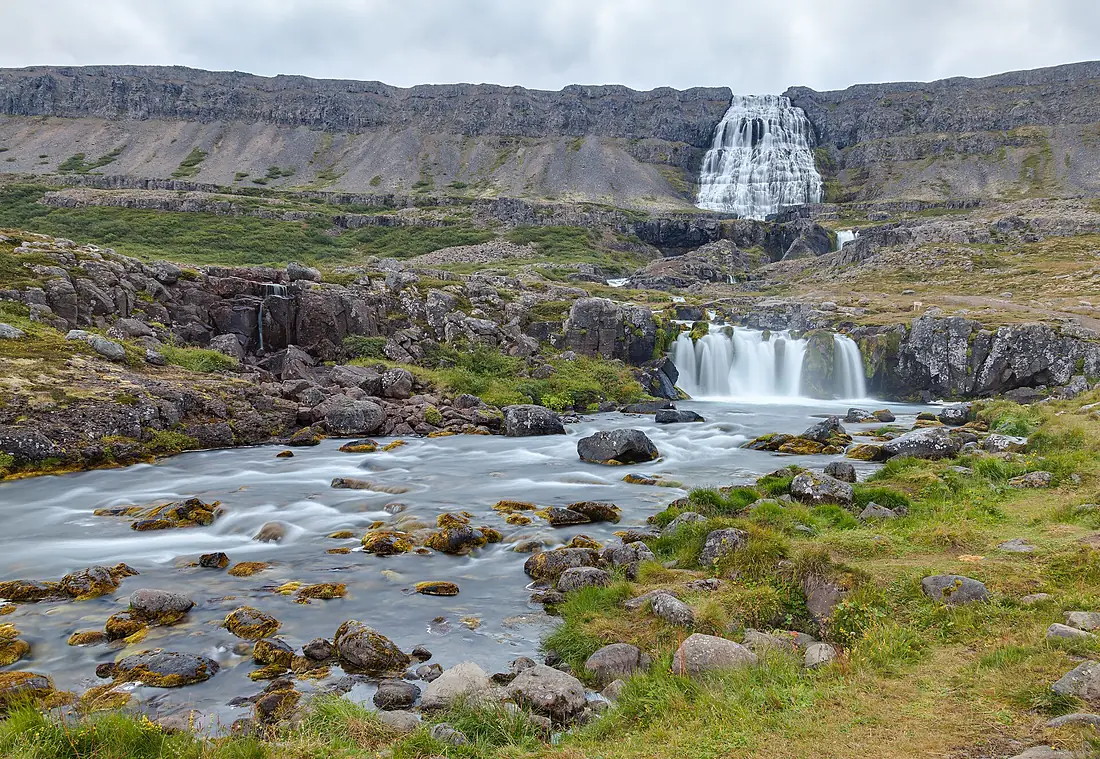 Cascada Dynjandi, Vestfirðir, Islandia, 2014-08-14, DD 121-123 HDR