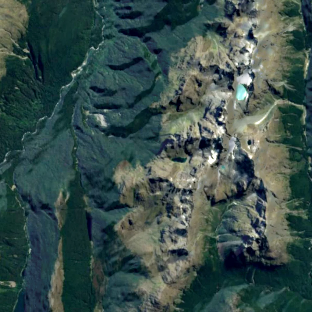 Earland Falls seen from above (Sentinel-2)